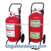 Transportable powder fire extinguishers