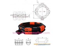 10 Person Inflatable Life raft图1