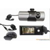 HD 720P Dual Lens DVR Recorder Car Black Box W/ GPS/AV-IN