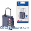 3-Dial Combination TSA Lock