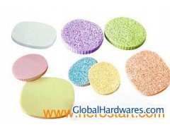 PU facial cleaning sponge/soft facial sponge/compressed cell图1