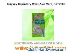 Maykey Depilatory Wax (Aloe Vera) 10*2PCS图1