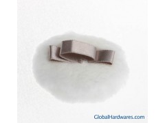 We supply plush cosmetic/makeup powder puff.图1