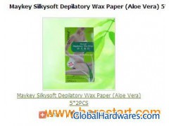 Maykey Silkysoft Depilatory Wax Paper (Aloe Vera) 5*2PCS图1