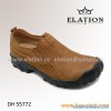 Thick sole leather casual shoes for men