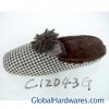 sell Ladies' Two-tone Color Fect Cloth Clog Slippers