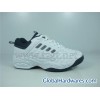 white sport shoes