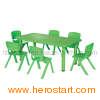 Plastic Table and Chair for Kids (LE-ZY003)