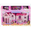 plastic dollhouse pink color FCS020025
