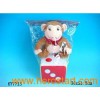 PLUSH MONKEY+DICE W/RING