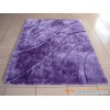 Purple Simple But Non-dull Polyester Silk Shaggy Carpet And