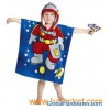 100% cotton reactive printing hooded beach towel,poncho