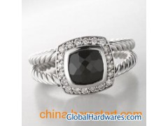 David Yurman Jewelry,7mm Black Onyx Petite Albion Ring图1