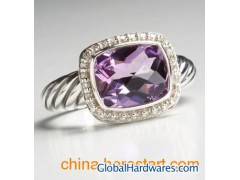 David Yurman Ring,8x10mm Amethyst Noblesse Ring图1