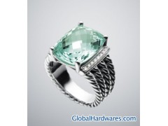 David Yurman 16x12mm Prasiolite Wheaton Ring图1