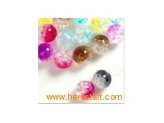 Assorted Color 8X8X8mm Round Acrylic Beads for Jewelry Making AR0191图1