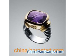 David Yurman Ring,Larger Amethyst Noblesse Ring图1