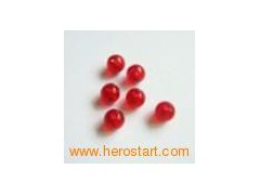 6mm semi translucent red jewelry bead图1