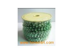 8mm Green Plated Plastic Cut Bead图1