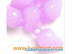 Light Purple 21X13X11mm Strawberry Acrylic Beads Jewelry AR0214图1