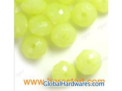 Round Light Green 8X8X5mm Acrylic Beads Jewelry AR0223图1