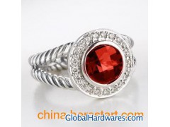 David Yuramn Jewelry,8mm Garnet Petite Albion Ring图1