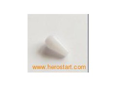 6*10mm mat white acrylic raindrop beads for wholesale图1
