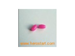 6X14MM Plastic Oval Beads Opaque Roseo图1
