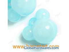 Light Blue 22X24X17mm Mickey Mouse Acrylic Beads Jewelry AR0206图1