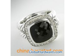 David Yuramn Ring,11mm Black Onyx Albion Ring图1