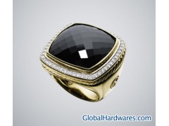 David Yurman 20mm black onyx ring图1
