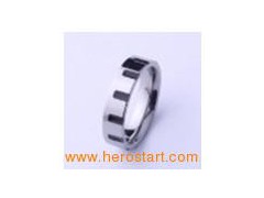 Musical notes tungsten ring图1