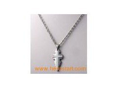 Gothic cross tungsten pendant图1