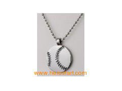 Baseball tungsten pendant图1