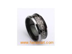 cirrus black men's ring jewelry图1