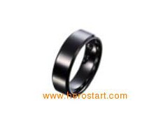 Black tungsten ring图1