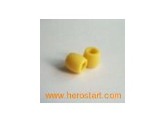 11x12mm Opaque Orange Plastic Hair Pony Beads图1