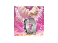 Engagement celtic tungsten ring图1