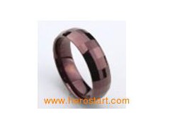 Coffee tungsten ring图1