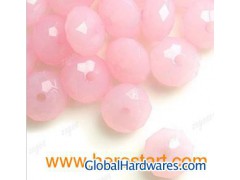 Round Pink 8X8X5mm Acrylic Beads Jewelry AR0224图1