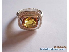 David Yurman 8x10mm Citrine Noblesse Ring图1