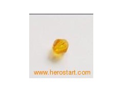 8mm Plastic Faceted Diamond Neon Orange Bead图1