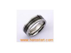 Black  tungsten  ring图1