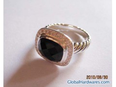 David Yurman 8x10mm Black Onyx Noblesse Ring图1