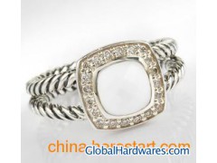 David Yurman Jewelry 7mm White Agate Petite Albion Ring图1