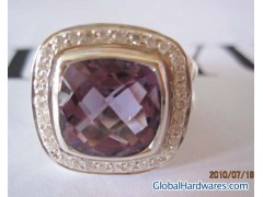 David Yurman 11mm Lavender Amethyst Albion Ring图1