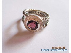 david yurman 8mm Amethyst Petite Albion Ring图1