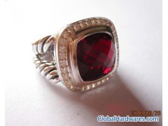 David Yurman 11mm Garnet Albion Ring图1