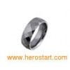Tungsten jewelry with faceted