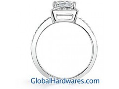 18k Gold Diamond Engagement Ring图1